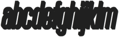 Hyugos Fx Oblique Shadow otf (400) Font LOWERCASE