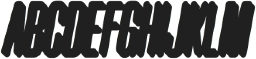 Hyugos Fx Rounded Oblique Shadow otf (400) Font UPPERCASE