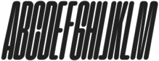 Hyugos Rounded Oblique otf (400) Font UPPERCASE