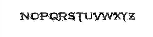 Hyphothesis Grunge.ttf Font UPPERCASE