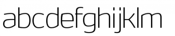 Hybrea Extra Light Font LOWERCASE