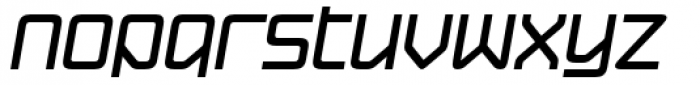 Hydrogen Bold Italic Font LOWERCASE