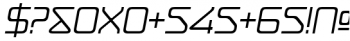 Hydrogen Italic Font OTHER CHARS