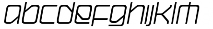 Hydrogen Italic Font LOWERCASE