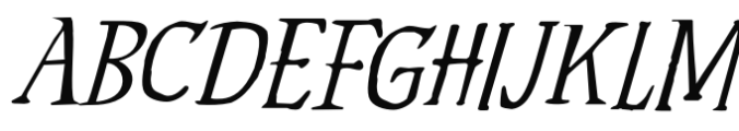 Hyldemoer Italic Font UPPERCASE