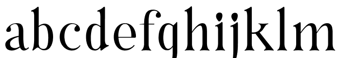 Hybridea Regular Font LOWERCASE