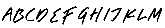 Hydrate Through Font UPPERCASE