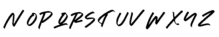Hydrate Through Font UPPERCASE