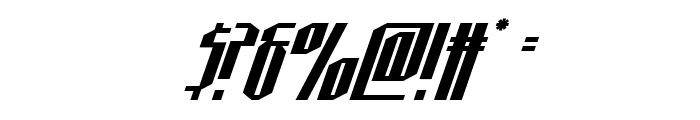 Hydronaut Super-Italic Font OTHER CHARS