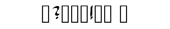 Hylian Alphabet Regular Font OTHER CHARS