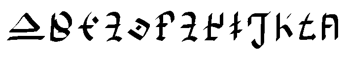 Hylian Alphabet Regular FONT