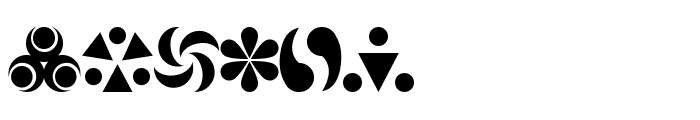 Hylian Symbols Font LOWERCASE
