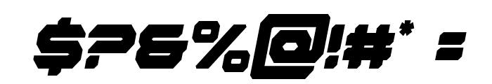 Hyper Viper Condensed SemiItal Font OTHER CHARS