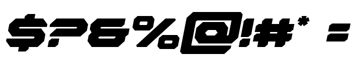 Hyper Viper Semi-Italic Font OTHER CHARS