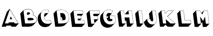 HyperCool3D Font UPPERCASE