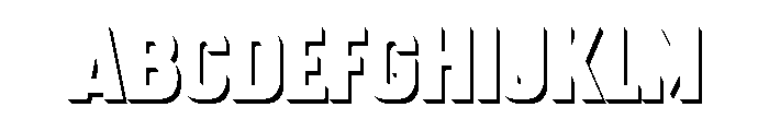 HyperSuperRegular3D Font UPPERCASE