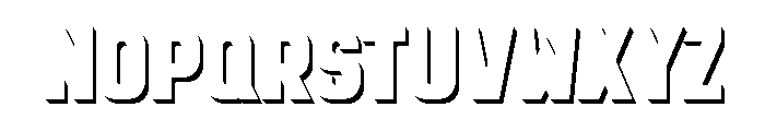 HyperSuperRegular3D Font LOWERCASE