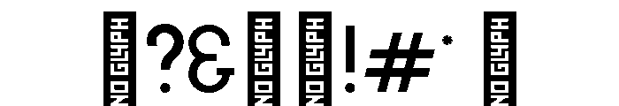 Hypereality Regular Font OTHER CHARS