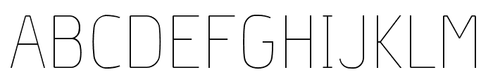 Hyperjump-Hairline Font UPPERCASE