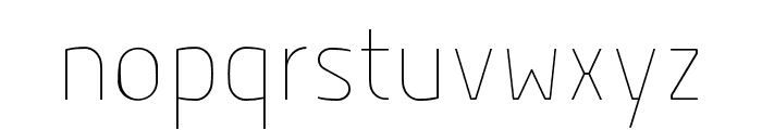 Hyperjump-Hairline Font LOWERCASE