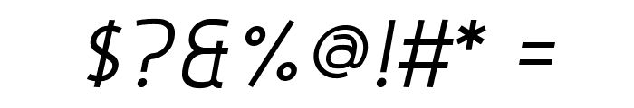 Hyperjump Regular Oblique Font OTHER CHARS