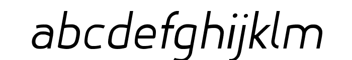 Hyperjump Regular Oblique Font LOWERCASE