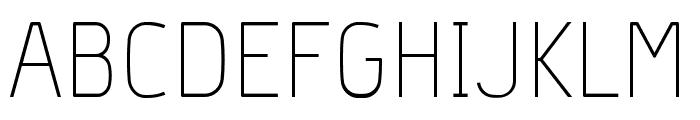 Hyperjump-Thin Font UPPERCASE