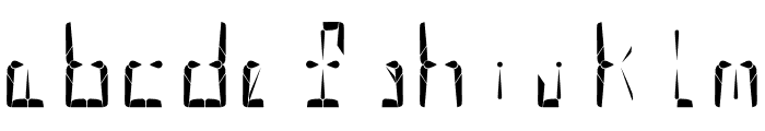Hypernova Display Regular Font LOWERCASE