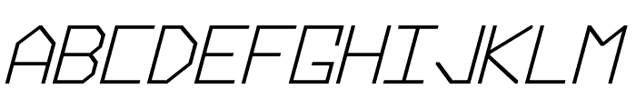 Hyperspace Bold Italic Font LOWERCASE