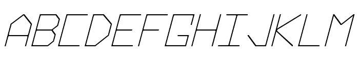 Hyperspace Italic Font UPPERCASE