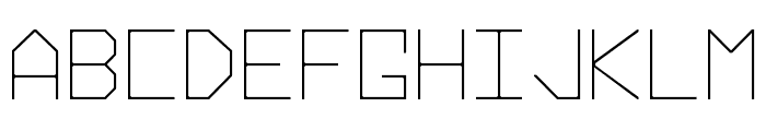 Hyperspace Font UPPERCASE