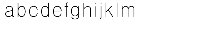 HY Gothic Light Font LOWERCASE