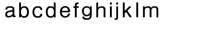 HY Gothic Rounded Bold Font LOWERCASE