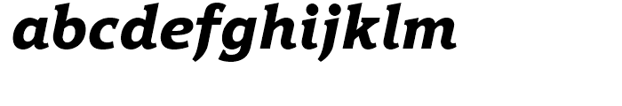 Hybrid ExtraBold Italic Font LOWERCASE
