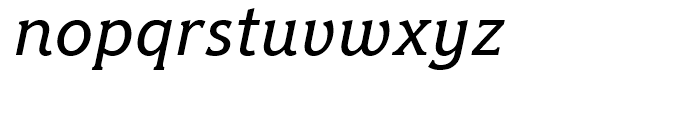 Hybrid Medium Italic Font LOWERCASE