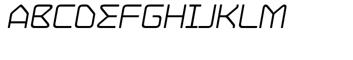 Hydrogen Italic Font UPPERCASE