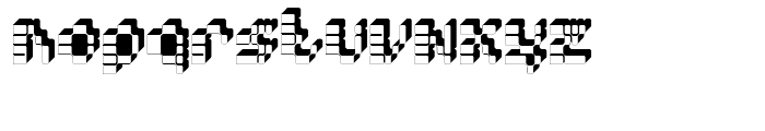 Hypercell Helix Font LOWERCASE