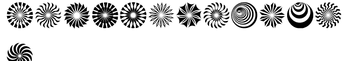 Hypnotica Symbols Font LOWERCASE
