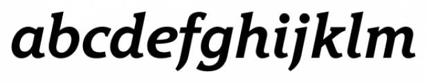 Hybrid Bold Italic Font LOWERCASE