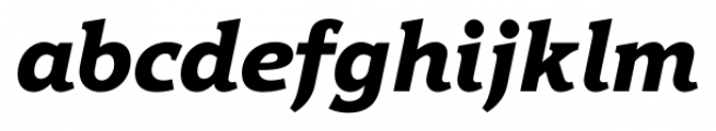 Hybrid Extra Bold Italic Font LOWERCASE