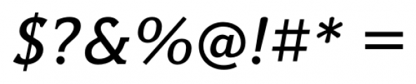 Hybrid Medium Italic Font OTHER CHARS