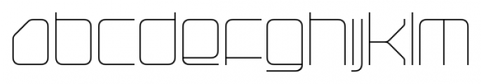 Hydrogen Light Regular Font LOWERCASE