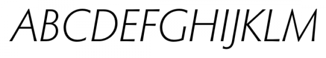 Hypatia Sans Pro Light Italic Font UPPERCASE