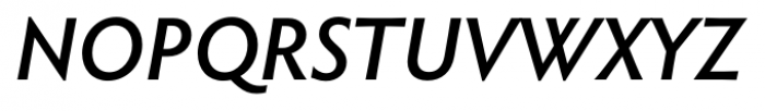 Hypatia Sans Pro Semi Bold Italic Font UPPERCASE