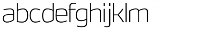 Hybrea ExtraLight Font LOWERCASE