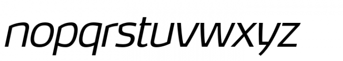 Hybrea Light Italic Font LOWERCASE