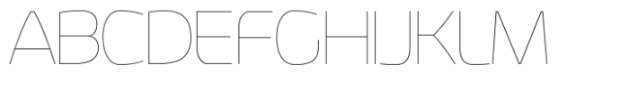 Hybrea Thin Font UPPERCASE