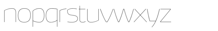 Hybrea Thin Font LOWERCASE