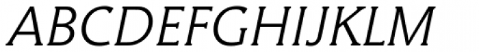 Hybrid Light Italic Font UPPERCASE