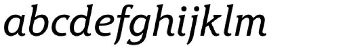 Hybrid Medium Italic Font LOWERCASE